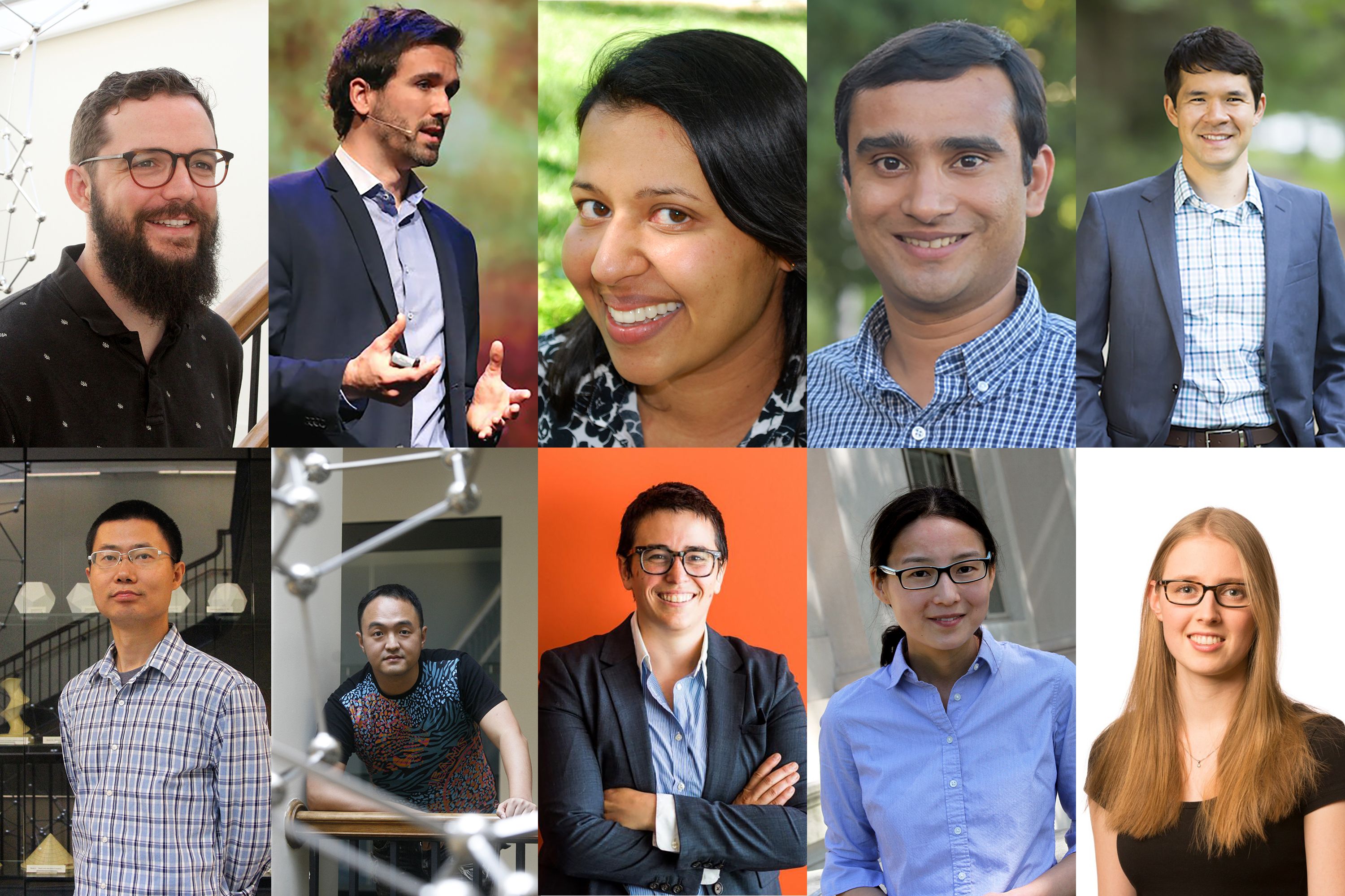 A collage featuring 10 new School of Science faculty.