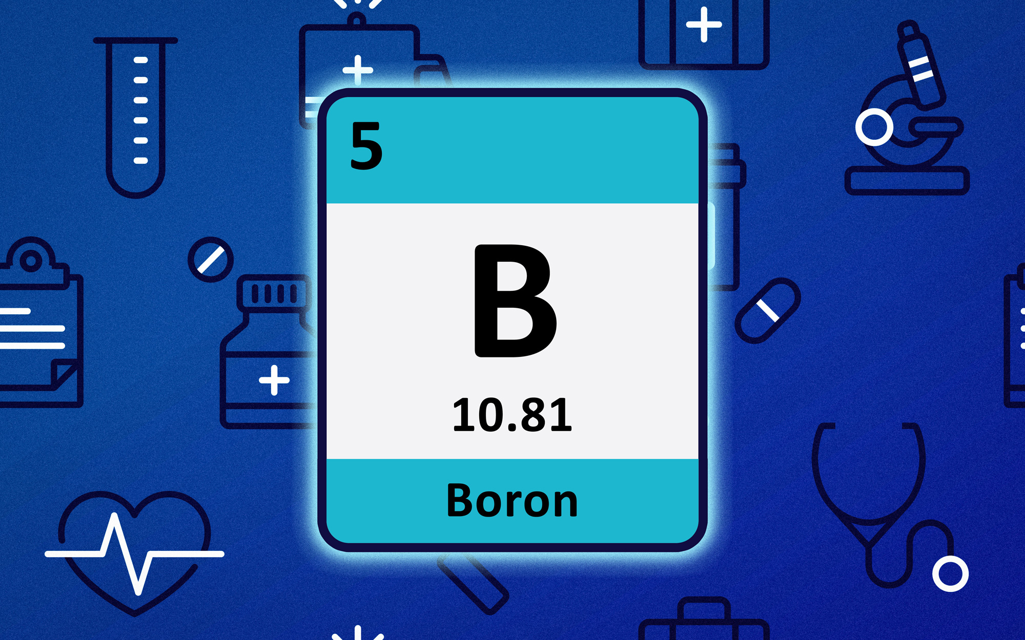 An image of Boron on the Periodic Table.