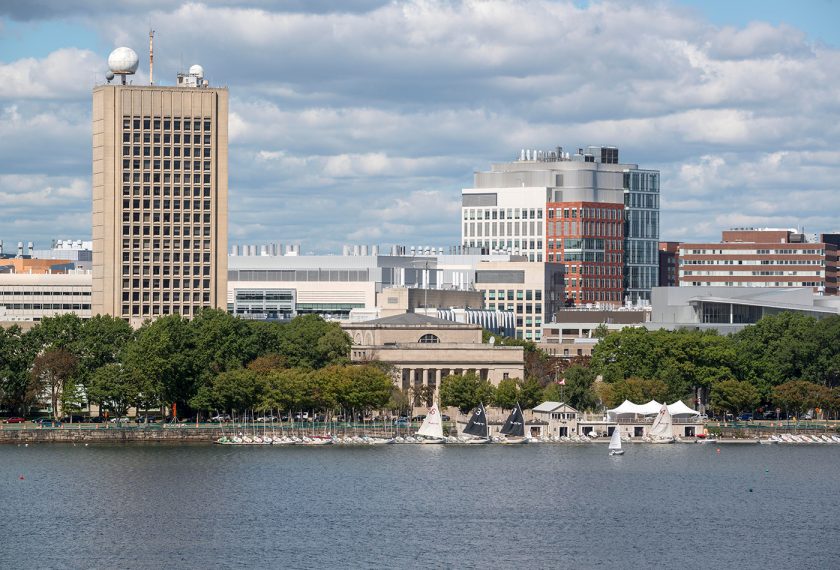 A view of MIT campus from across the Charles River