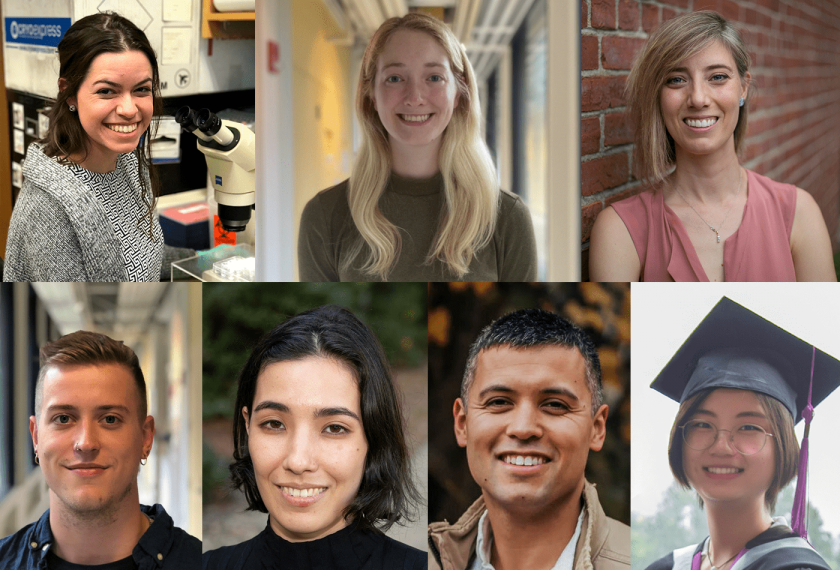 Headshots of the seven subjects