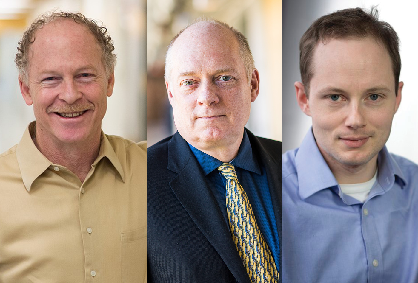 Headshots of the three faculty named LUCI collaborators.