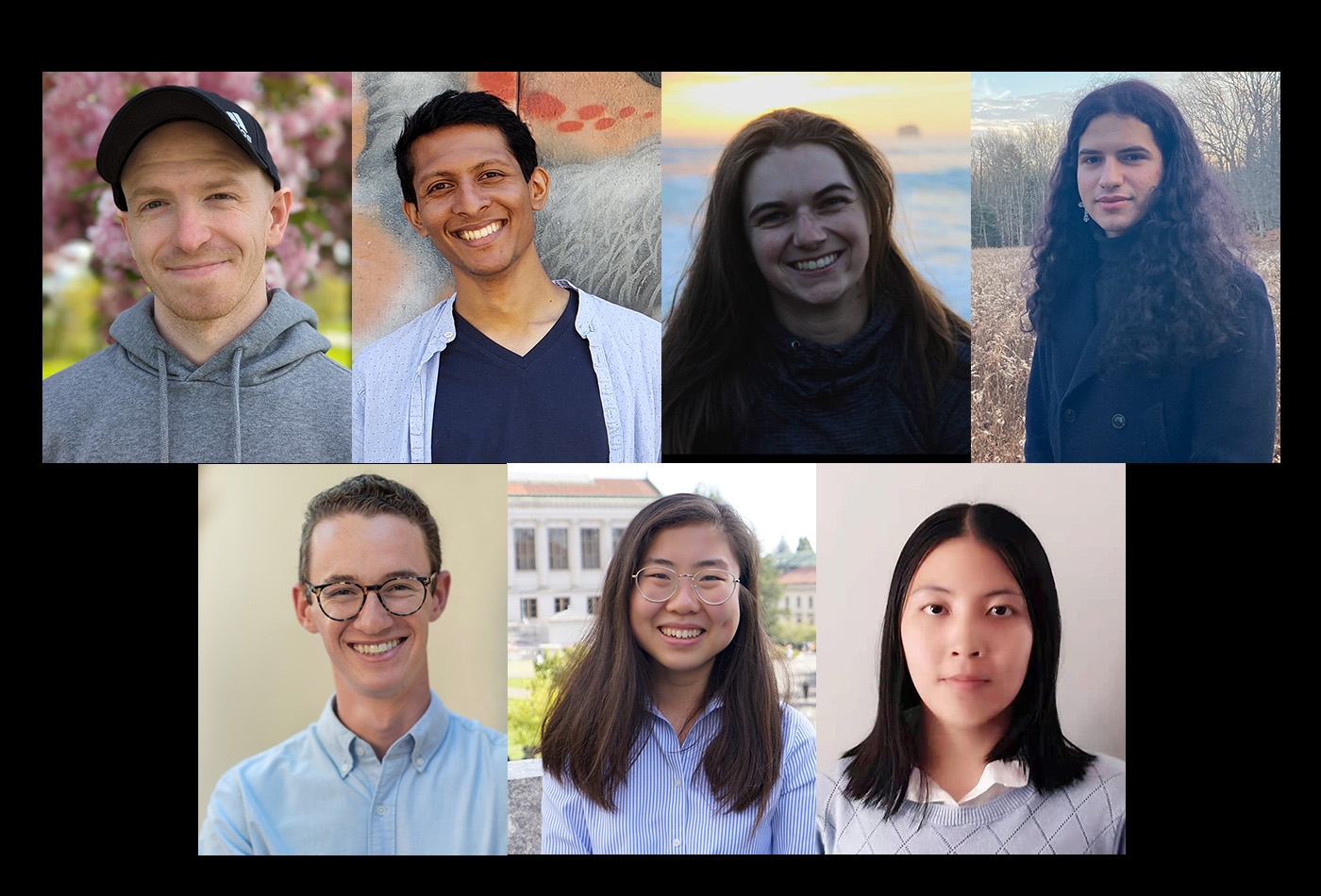 Headshots of the winners of the Spring 2024 Mentorship Spotlight Award, arranged in two rows.
