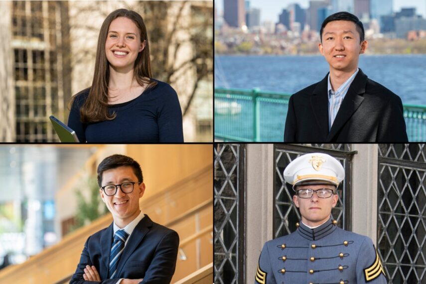Clockwise from top left: Annika Marschner, Alvin Meng, Matthew Wanta, and Zachary Siegel